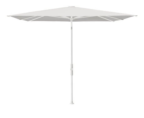 Glatz TWIST Sonnenschirm matt weiß pulverbeschichtet - quadratisch