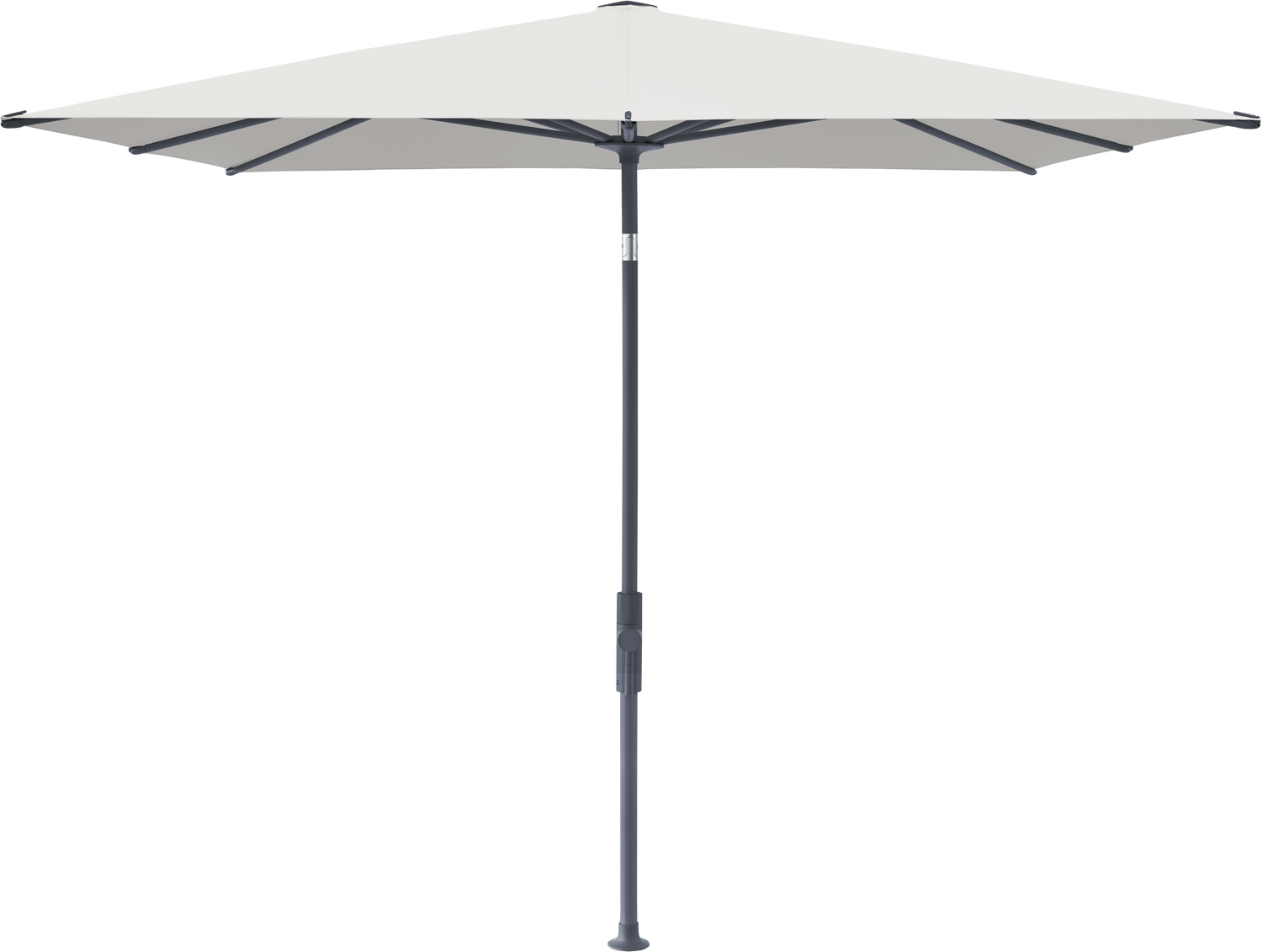 Glatz VITA Torna - Sonnenschirm - Gestell Aluminium, seidengrau oder anthrazit pulverbeschichtet, 240 x 240,210 x 150 & 250 x 200 cm