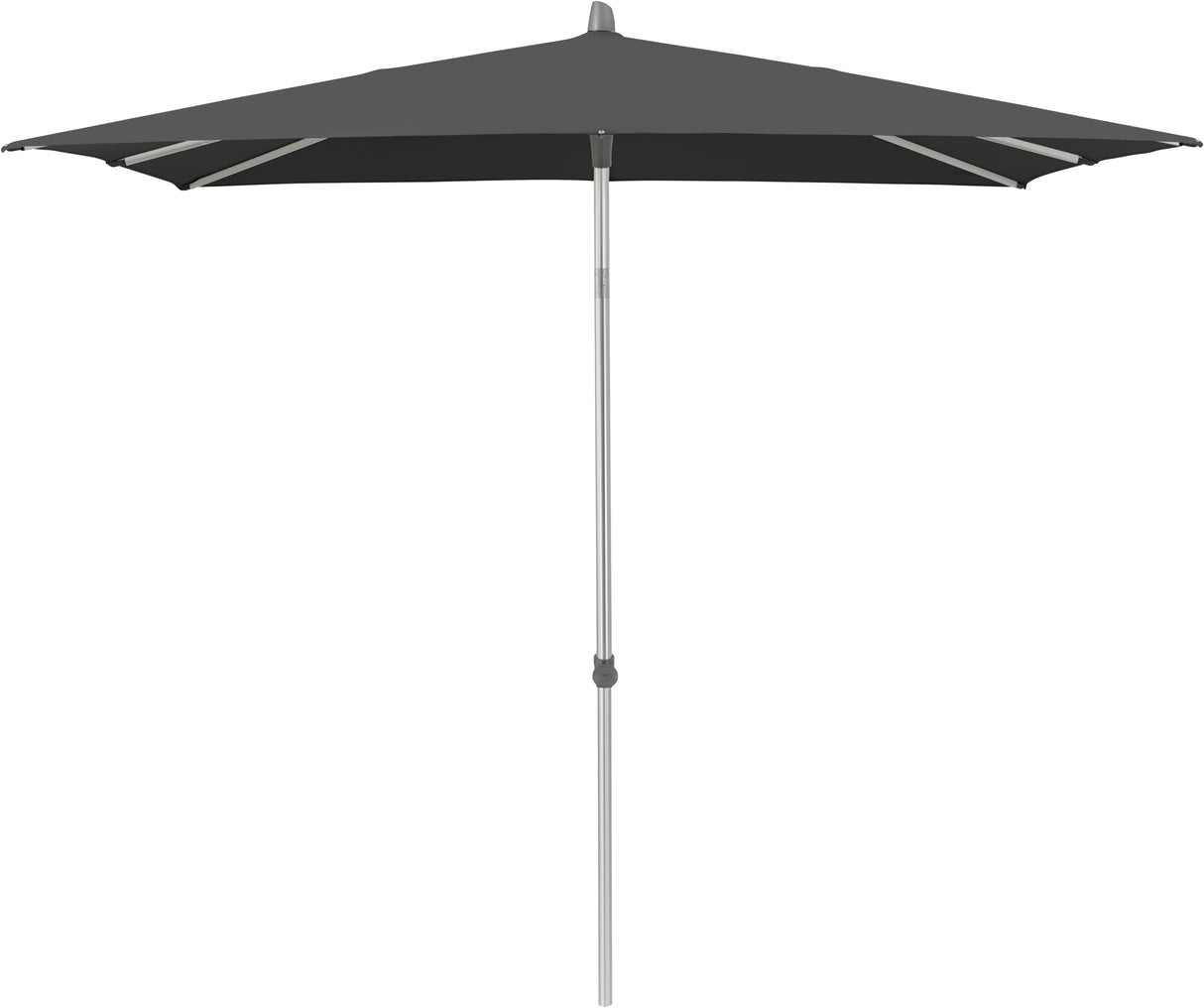 Glatz ALU-SMART Sonnenschirm, Gestell Aluminium natureloxiert- quadratisch