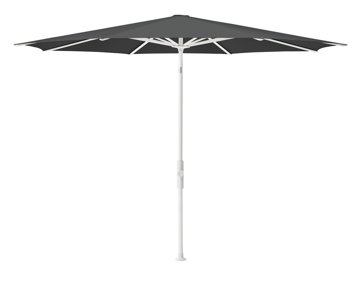 Glatz TWIST Sonnenschirm, matt weiss pulverbeschichtet - rund