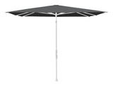 Glatz TWIST Sonnenschirm matt weiß pulverbeschichtet - quadratisch