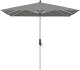 Glatz ALU-TWIST Sonnenschirm, Gestell Aluminium natureloxiert - quadratisch