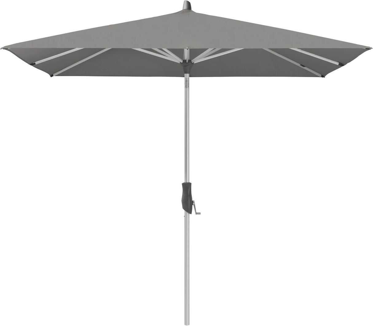 Glatz ALU-TWIST Sonnenschirm, Gestell Aluminium natureloxiert - rechteckig