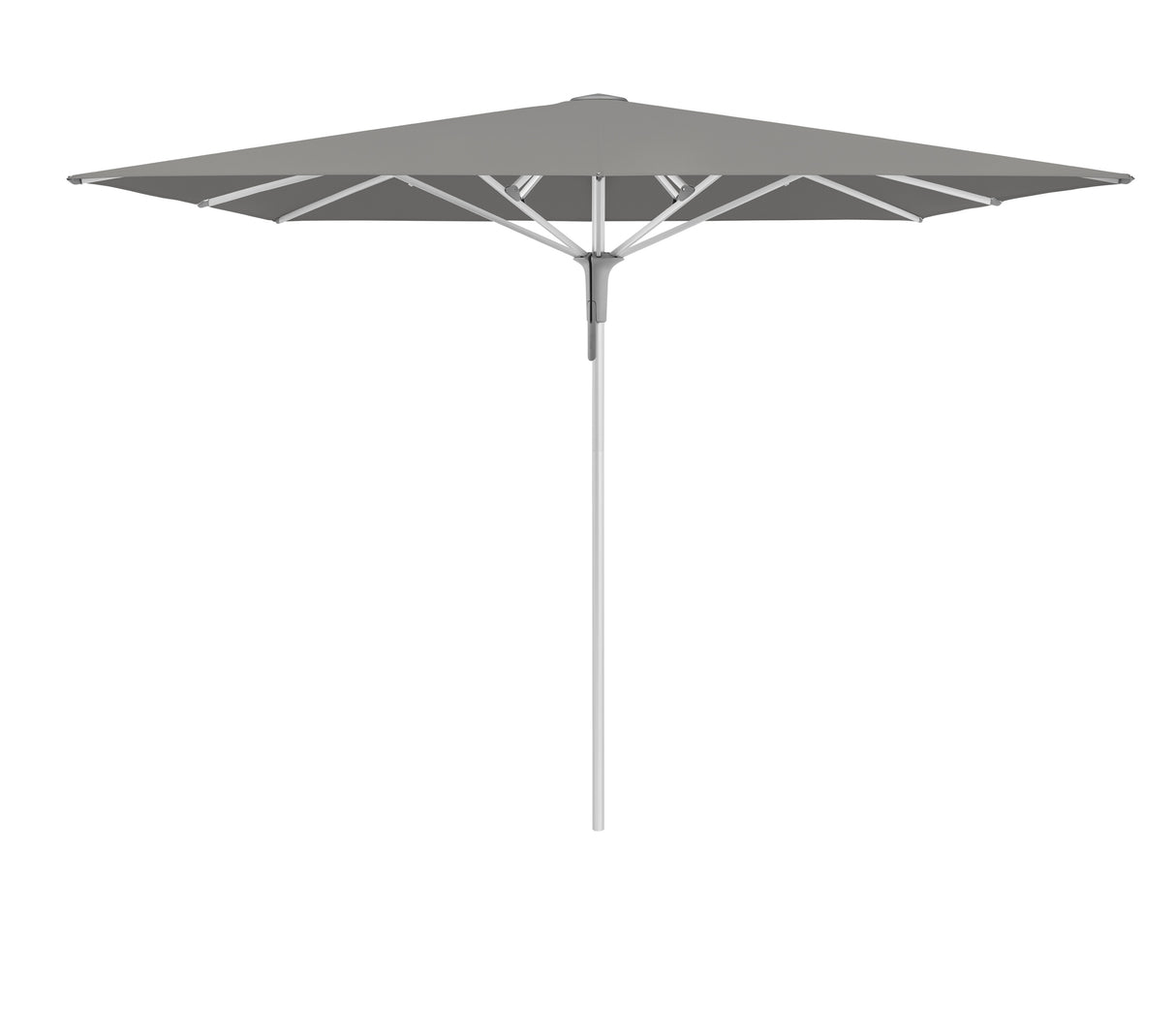 Glatz Gastronomieschirm - FORTINO Pro, Gestell Aluminium natureloxiert, 200 x 200 cm - 250 x 250 cm, rquadratisch