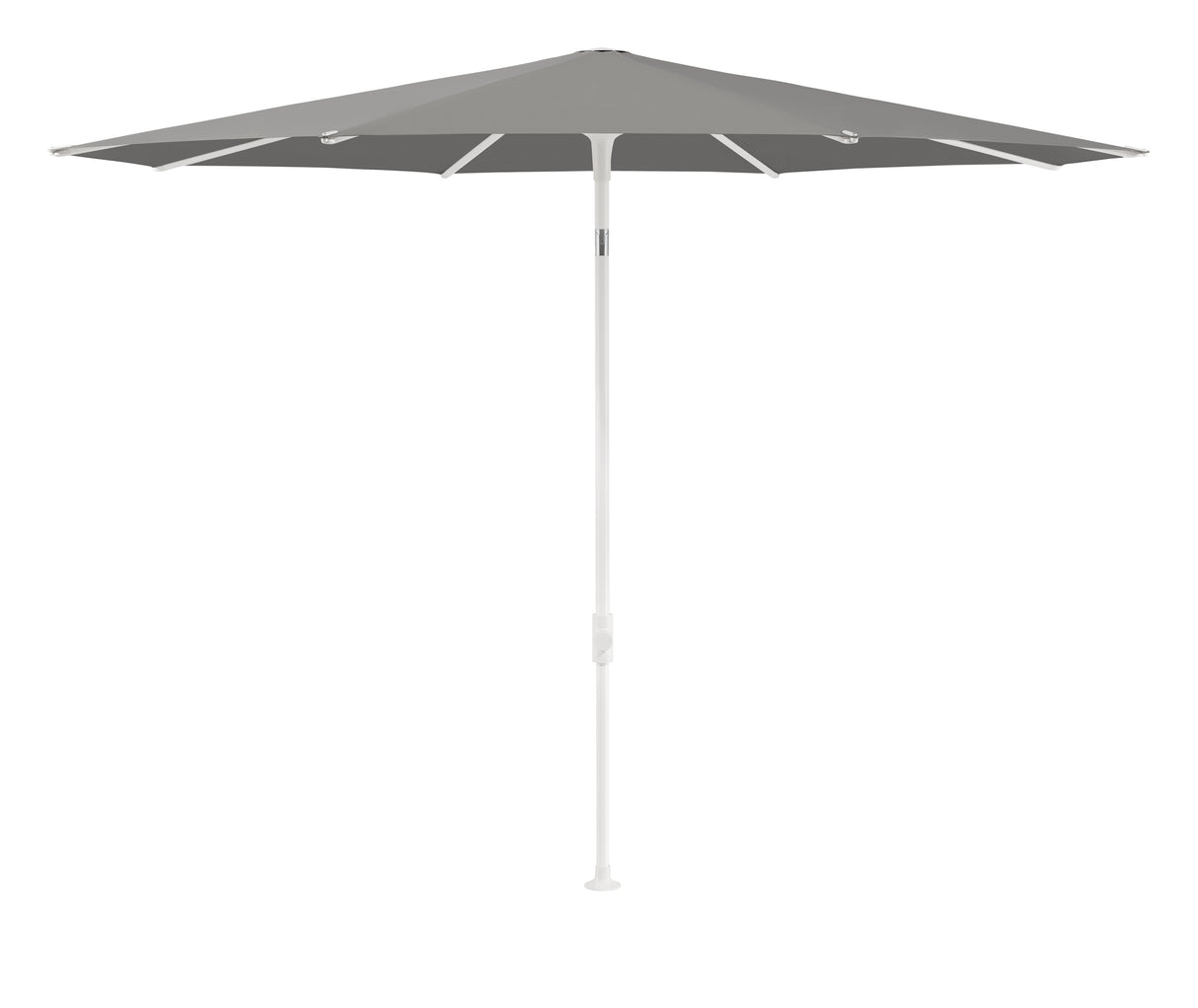 Glatz SMART Sonnenschirm matt weiss pulverbeschichtet - rund