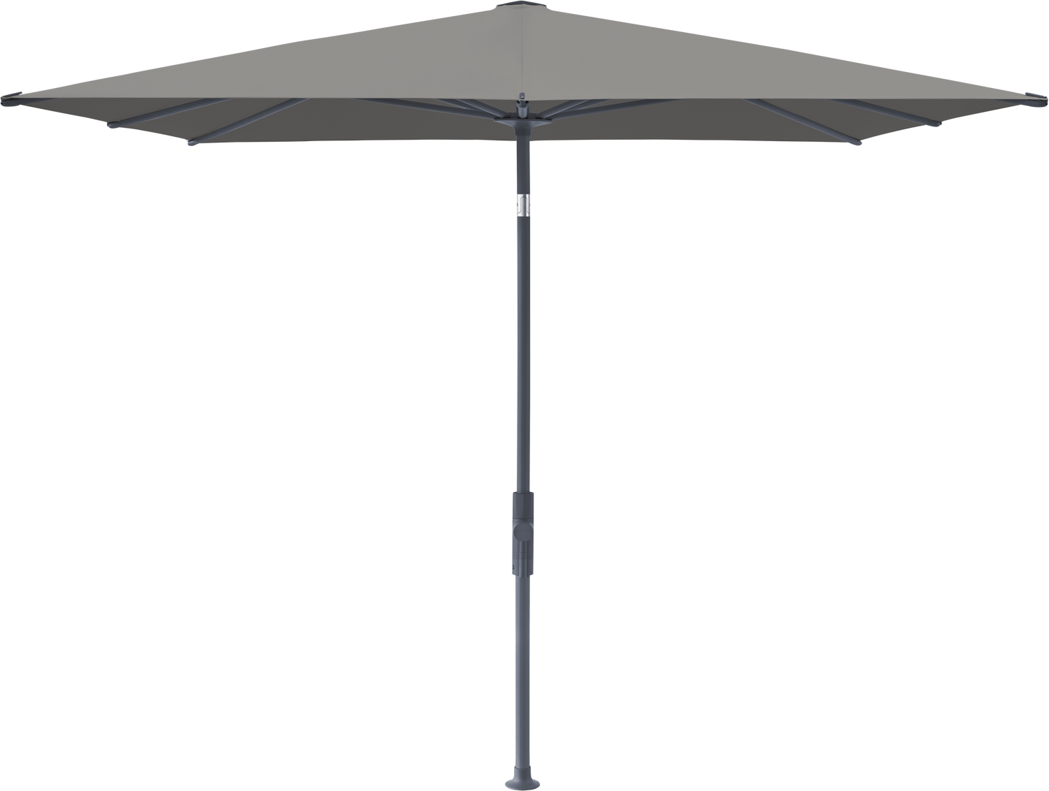Glatz VITA Torna - Sonnenschirm - Gestell Aluminium, seidengrau oder anthrazit pulverbeschichtet, 240 x 240,210 x 150 & 250 x 200 cm