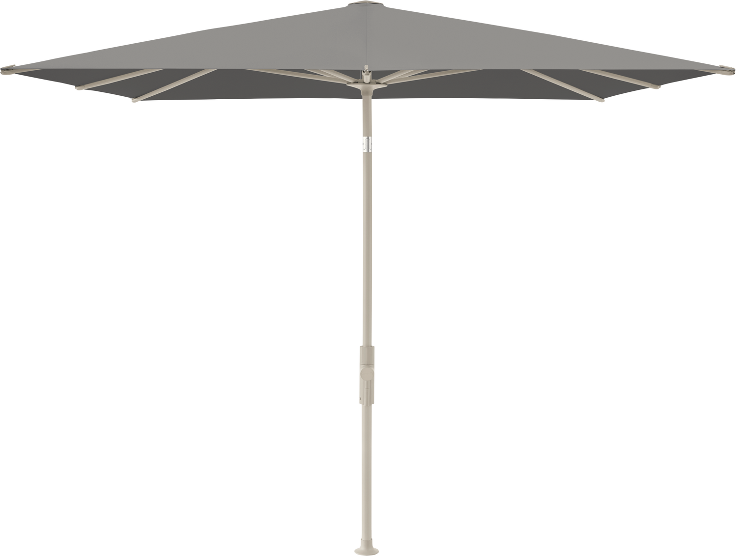 Glatz VITA Torna - Sonnenschirm - Gestell Aluminium, seidengrau oder anthrazit pulverbeschichtet, 240 x 240,210 x 150 & 250 x 200 cm