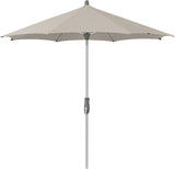 Glatz ALU-TWIST Sonnenschirm, Gestell Aluminium natureloxiert, rund