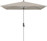 Glatz ALU-TWIST Sonnenschirm, Gestell Aluminium natureloxiert - quadratisch