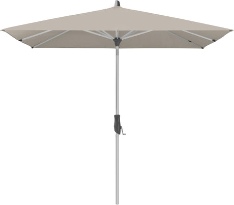 Glatz ALU-TWIST Sonnenschirm, Gestell Aluminium natureloxiert - quadratisch