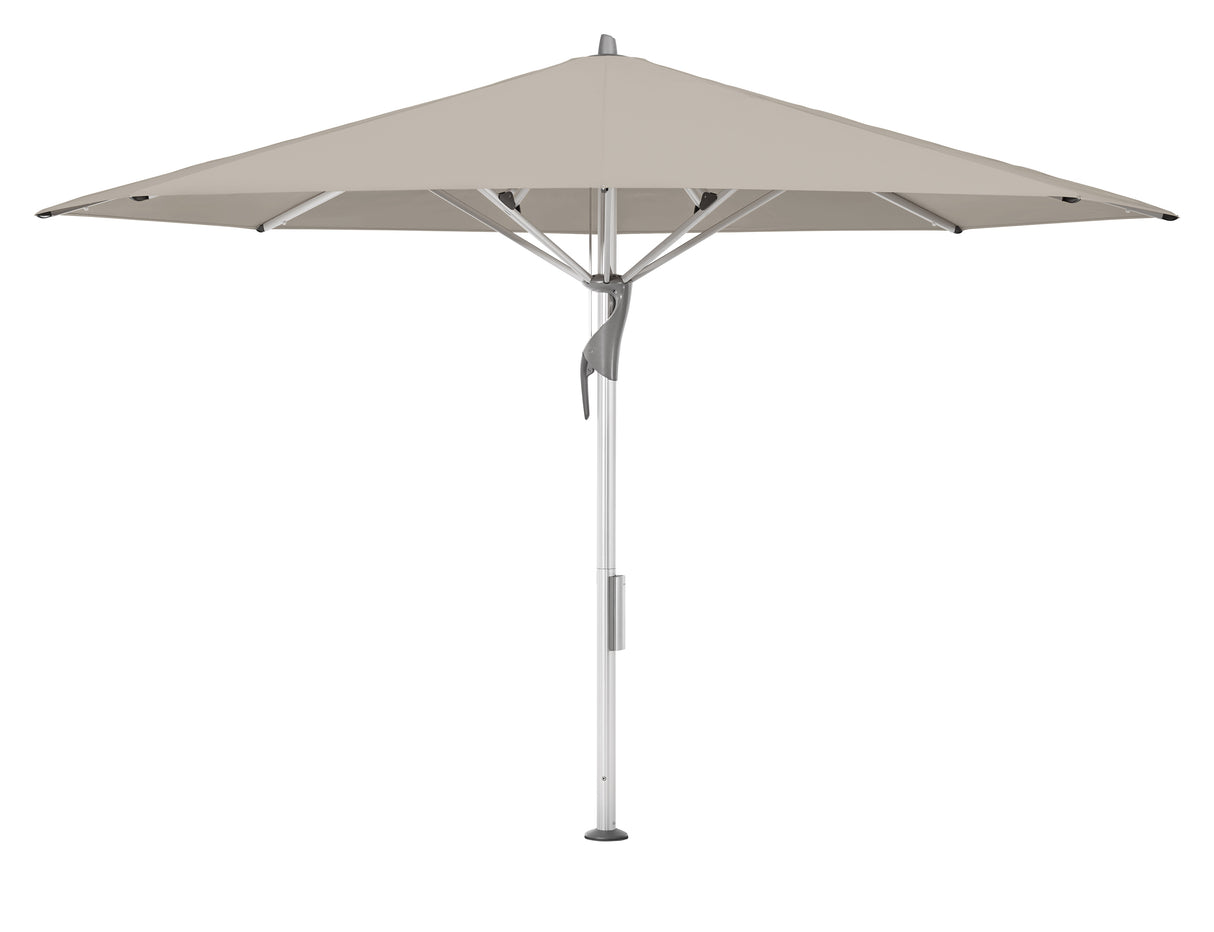 Glatz Gastronomieschirm - FORTELLO LED, Gestell Aluminium natureloxiert, Ø 400 cm , rund