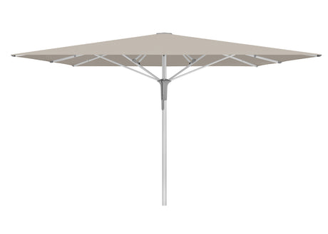 Glatz Gastronomieschirm - FORTELLO Pro, Gestell Aluminium natureloxiert, 350 x 350 cm / 400 x 400 cm / 400 x 300 cm,