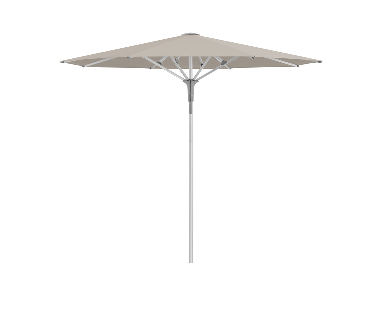 Glatz Gastronomieschirm - FORTINO Pro, Gestell Aluminium natureloxiert, Ø 250 cm - Ø 300 cm, rund