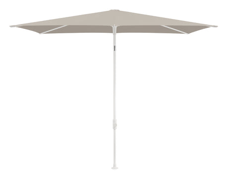 Glatz TWIST Sonnenschirm matt weiß pulverbeschichtet - rechteckig