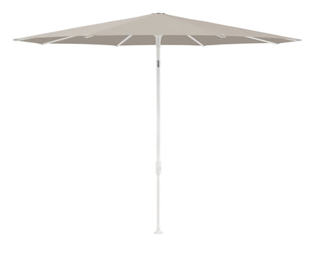 Glatz SMART Sonnenschirm matt weiss pulverbeschichtet - rund