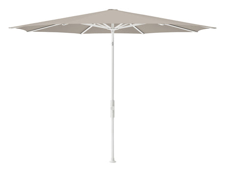 Glatz TWIST Sonnenschirm, matt weiss pulverbeschichtet - rund