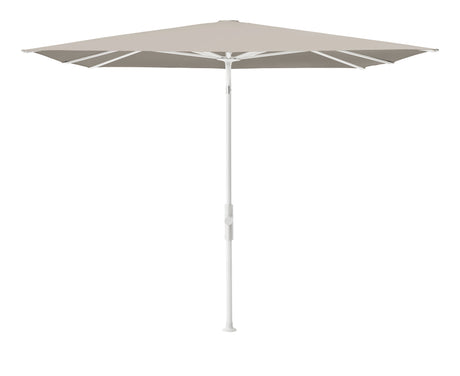 Glatz TWIST Sonnenschirm matt weiß pulverbeschichtet - quadratisch