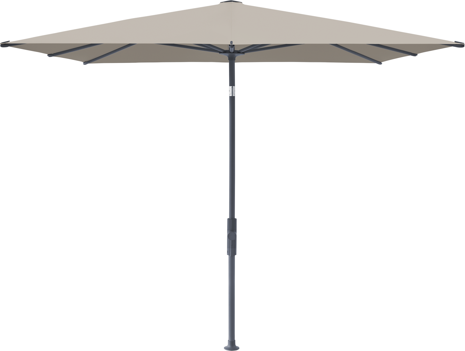 Glatz VITA Torna - Sonnenschirm - Gestell Aluminium, seidengrau oder anthrazit pulverbeschichtet, 240 x 240,210 x 150 & 250 x 200 cm