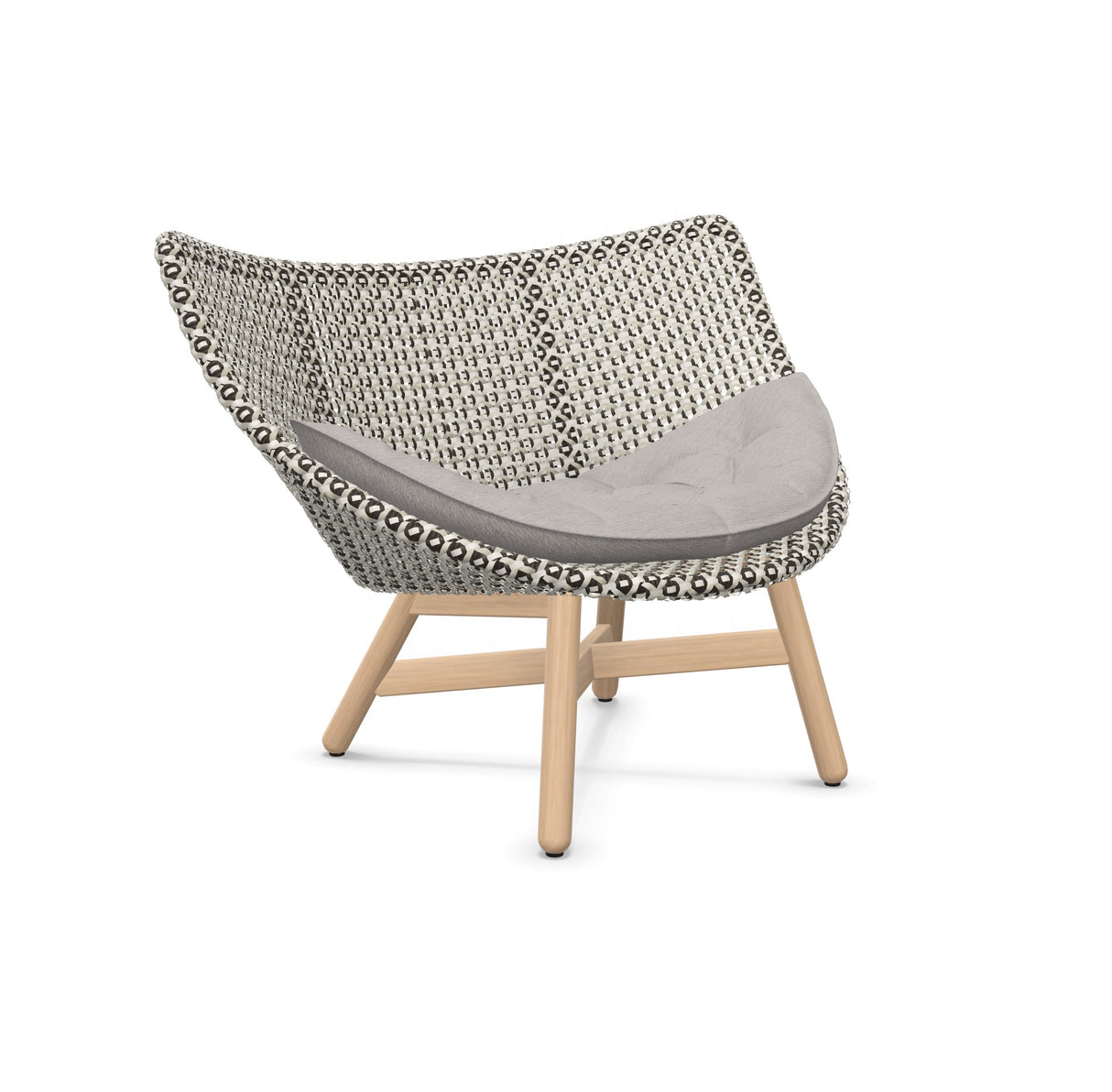 DEDON MBRACE Lounge Sessel Teak Gestell - Geflecht Pepper