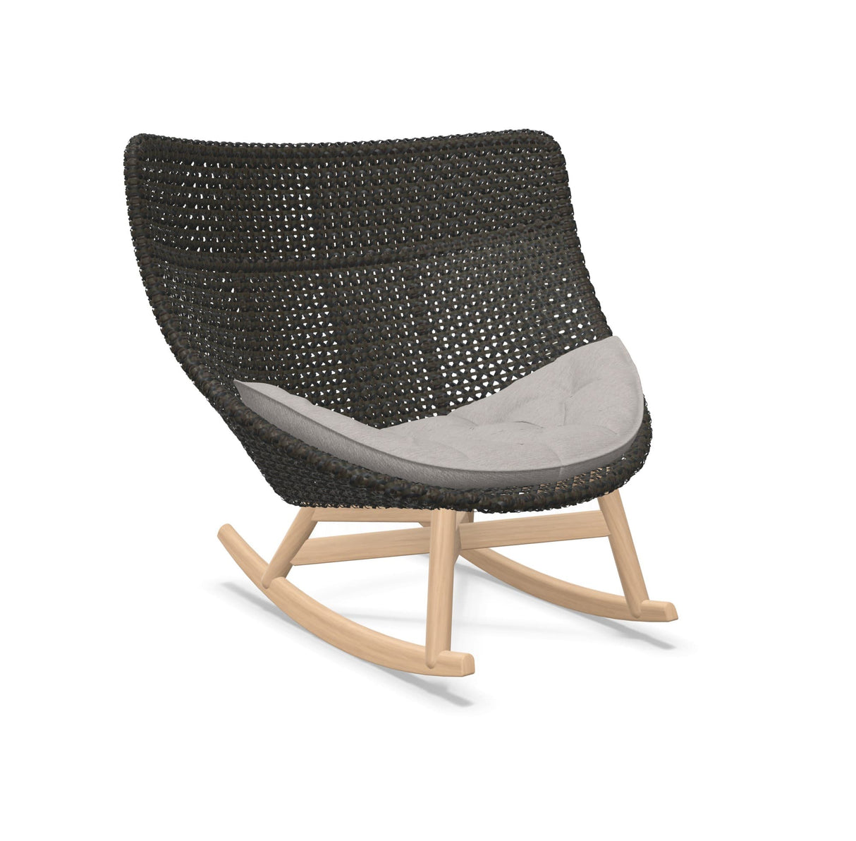 DEDON MBRACE Schaukelstuhl Teak Gestell - Geflecht Arabica
