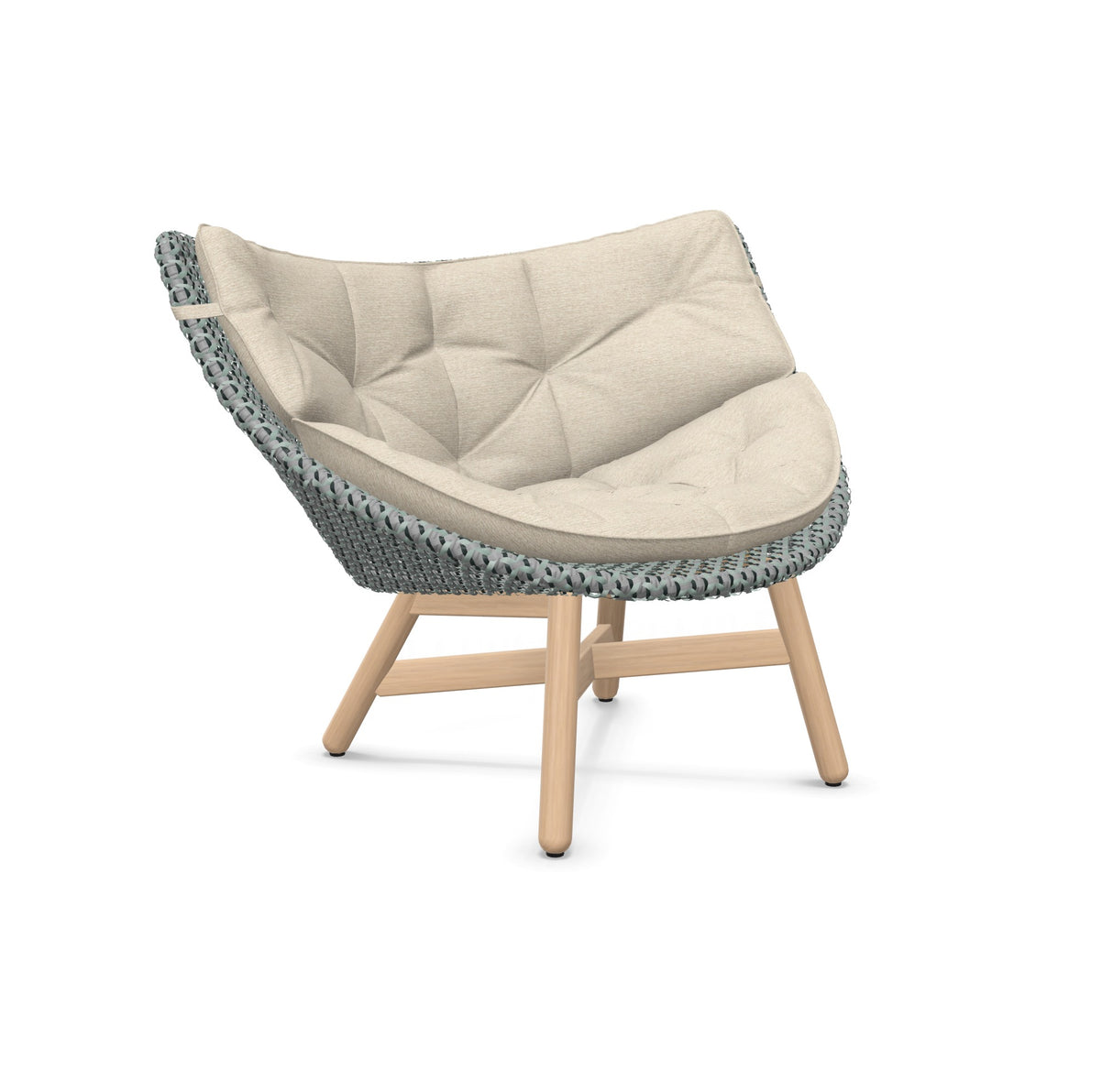 DEDON MBRACE Lounge Sessel Teak Gestell - Geflecht Baltic