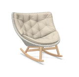 DEDON MBRACE Schaukelstuhl Teak Gestell - Geflecht Sea Salt