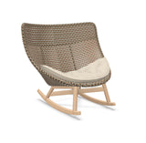 DEDON MBRACE Schaukelstuhl Teak Gestell - Geflecht Chestnut
