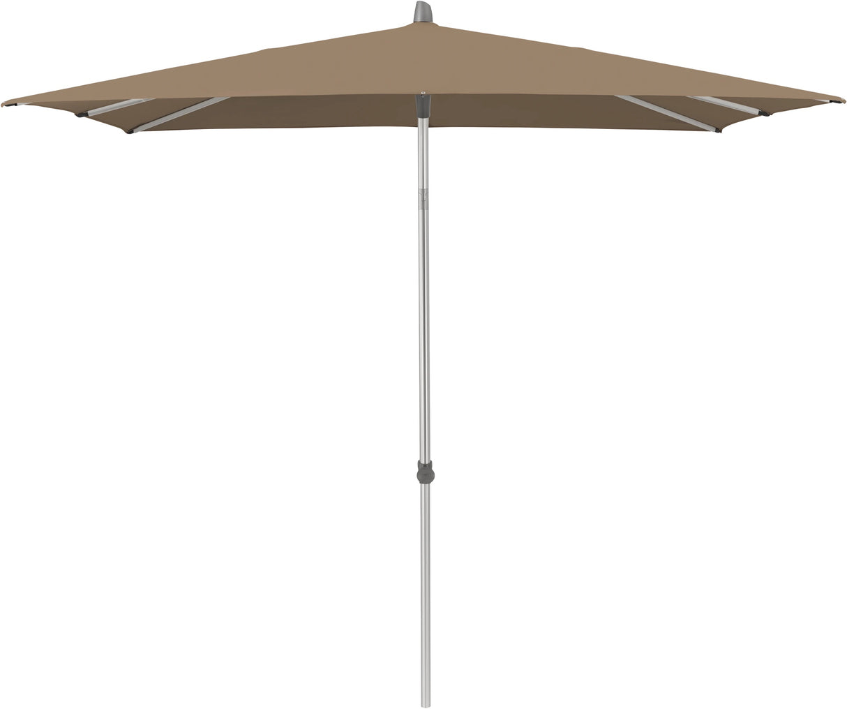 Glatz ALU-SMART Sonnenschirm, Gestell Aluminium natureloxiert- quadratisch