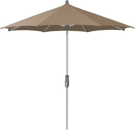 Glatz ALU-TWIST Sonnenschirm, Gestell Aluminium natureloxiert, rund