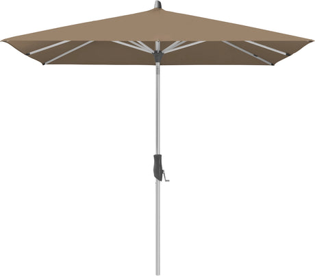 Glatz ALU-TWIST Sonnenschirm, Gestell Aluminium natureloxiert - quadratisch