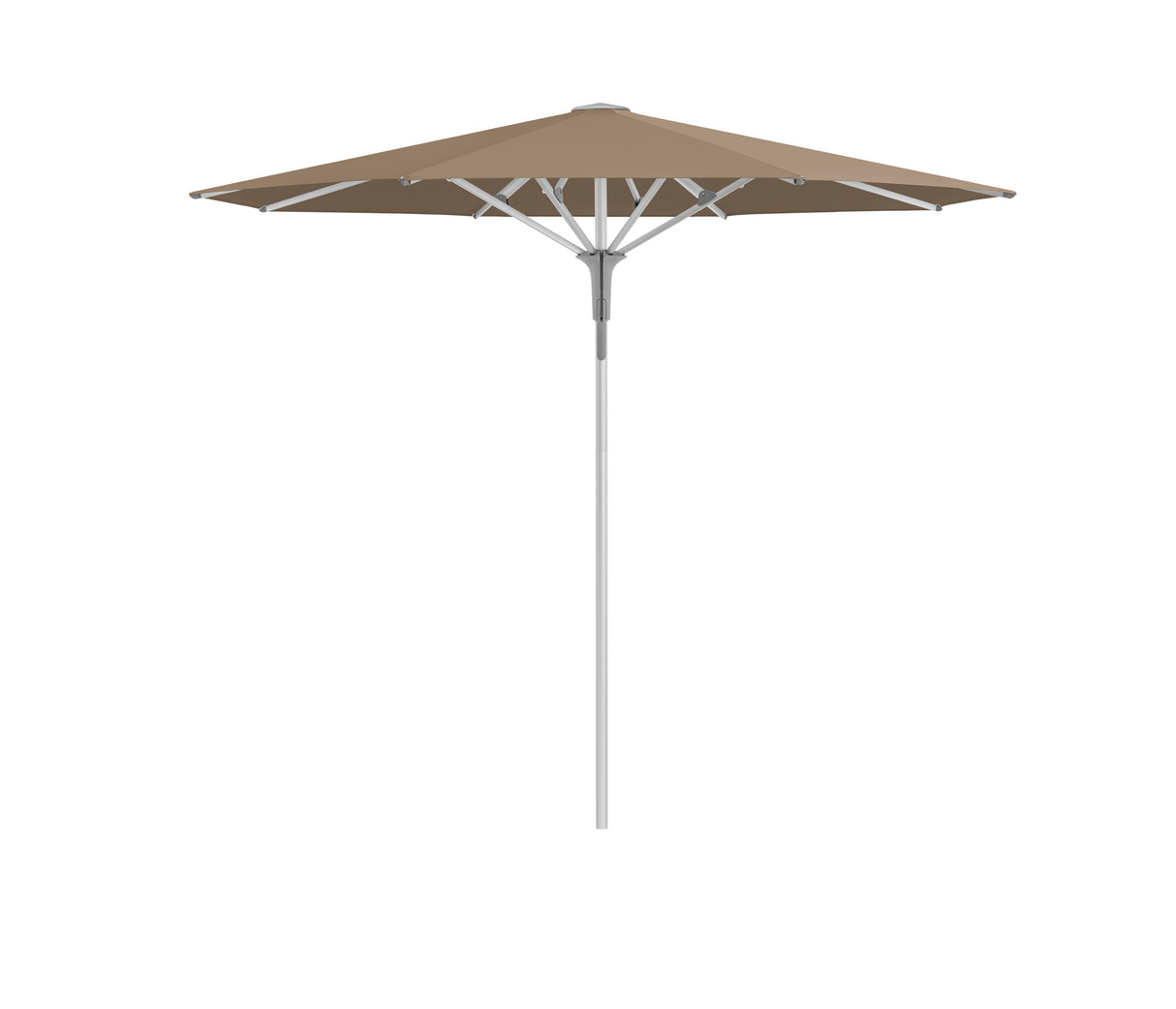 Glatz Gastronomieschirm - FORTINO Pro, Gestell Aluminium natureloxiert, Ø 250 cm - Ø 300 cm, rund