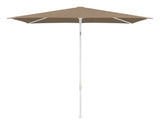 Glatz TWIST Sonnenschirm matt weiß pulverbeschichtet - rechteckig