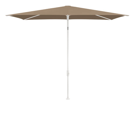 Glatz TWIST Sonnenschirm matt weiß pulverbeschichtet - rechteckig