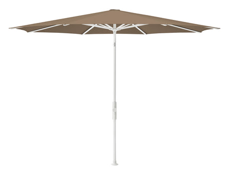 Glatz TWIST Sonnenschirm, matt weiss pulverbeschichtet - rund