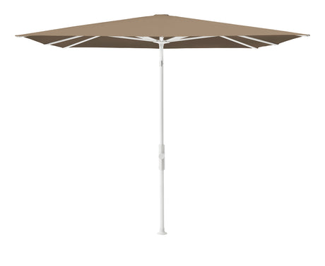 Glatz TWIST Sonnenschirm matt weiß pulverbeschichtet - quadratisch