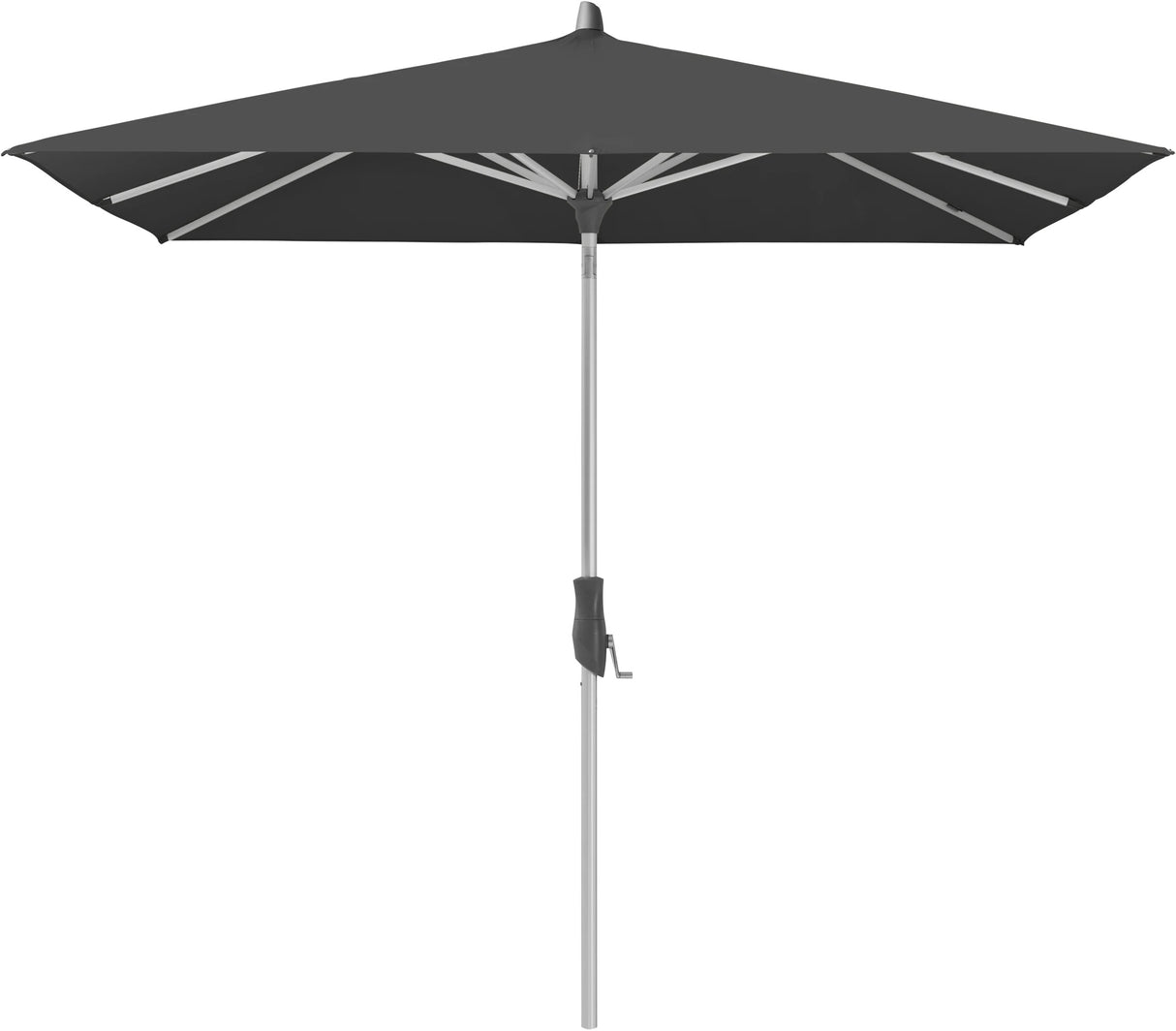 Glatz ALU-TWIST Sonnenschirm, Gestell Aluminium natureloxiert - rechteckig