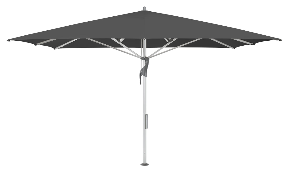 Glatz Gastronomieschirm - FORTELLO LED, Gestell Aluminium natureloxiert, 300 x 300 cm - 400 x 400 cm,  quadratisch