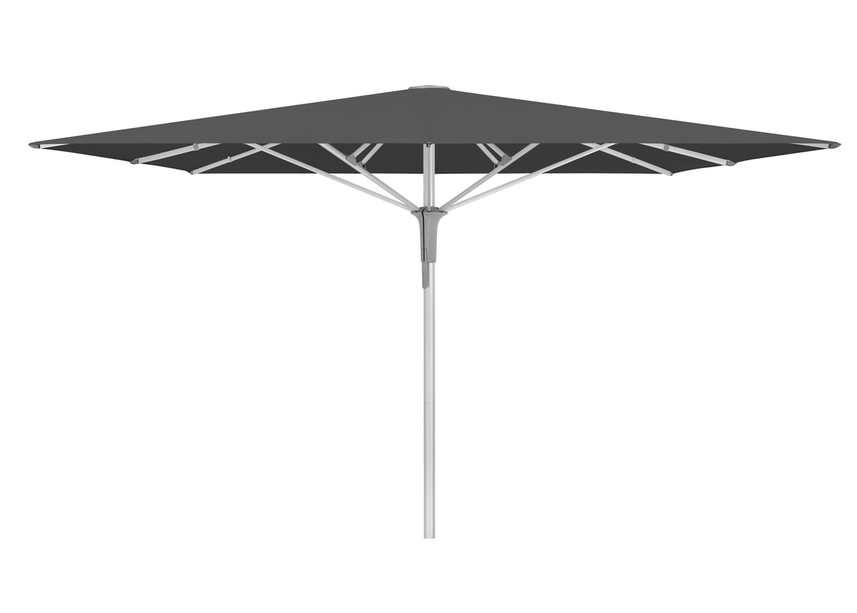 Glatz Gastronomieschirm - FORTELLO Pro, Gestell Aluminium natureloxiert, 350 x 350 cm / 400 x 400 cm / 400 x 300 cm,