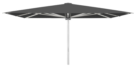 Glatz Großschirm - PALAZZO Style/E, Gestell Aluminium natureloxiert, mit Kurbel - quadratisch