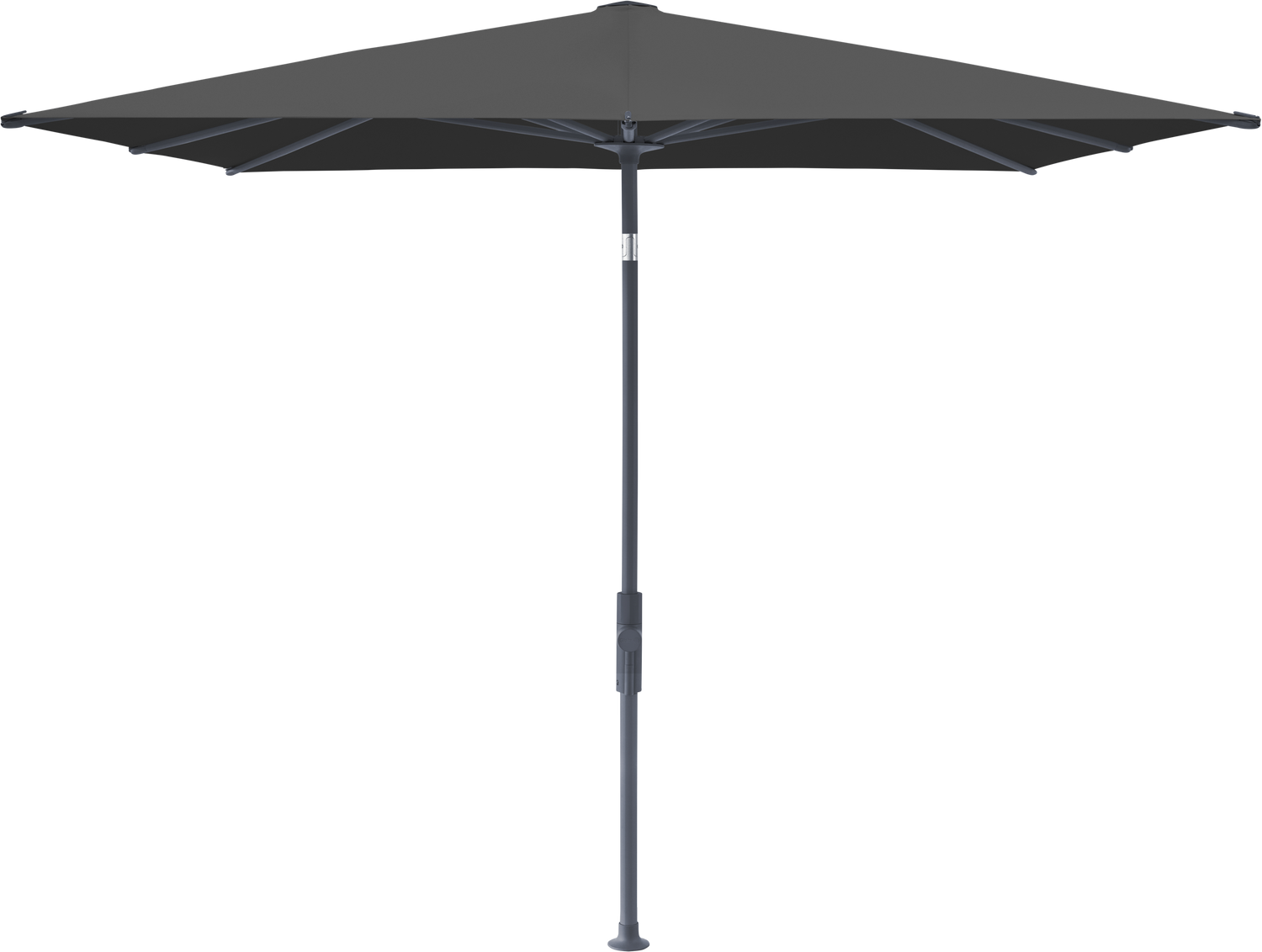 Glatz VITA Torna - Sonnenschirm - Gestell Aluminium, seidengrau oder anthrazit pulverbeschichtet, 240 x 240,210 x 150 & 250 x 200 cm