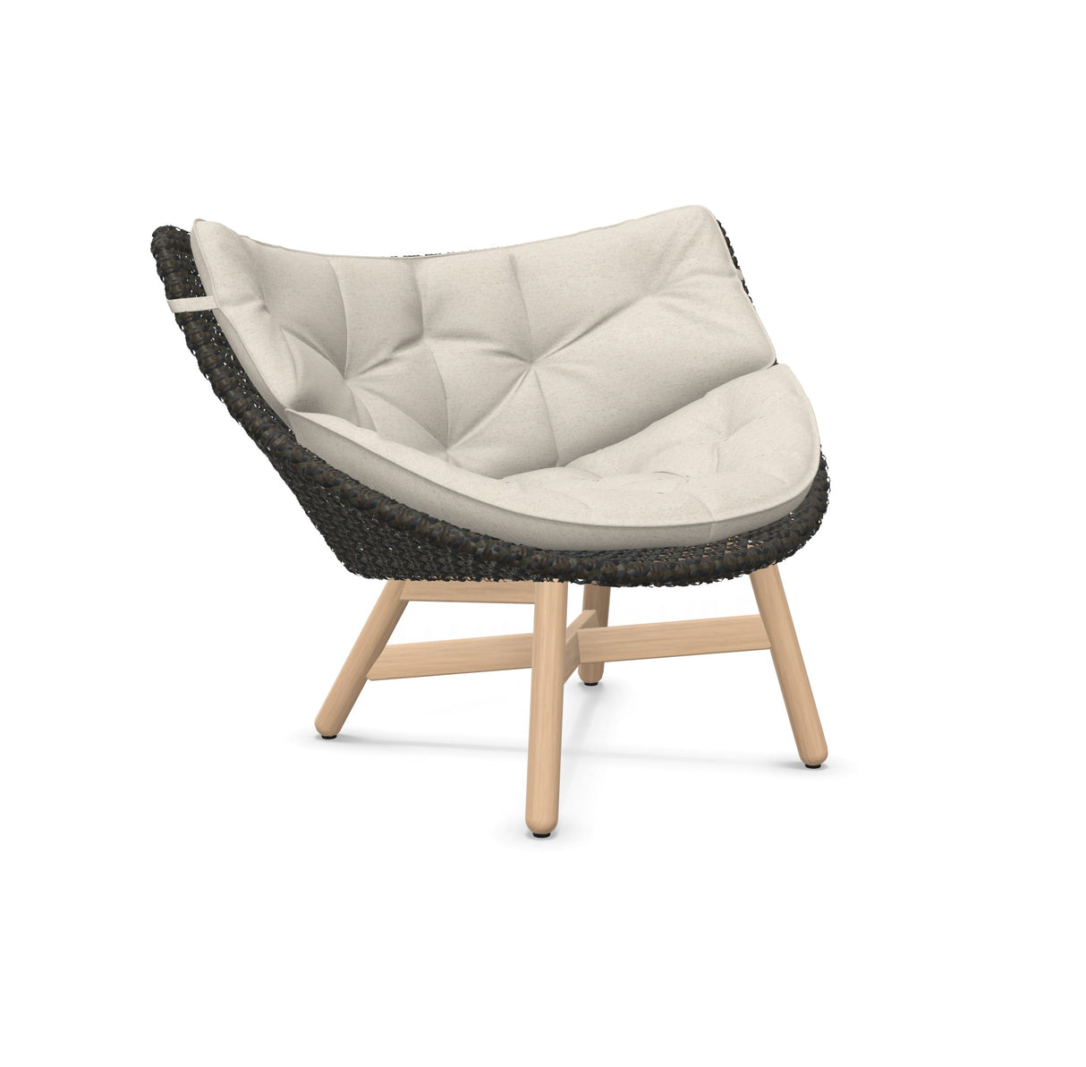 DEDON MBRACE Lounge Sessel Teak Gestell - Geflecht Arabica