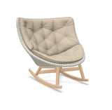 DEDON MBRACE Schaukelstuhl Teak Gestell - Geflecht Sea Salt
