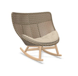 DEDON MBRACE Schaukelstuhl Teak Gestell - Geflecht Chestnut