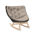 DEDON MBRACE Schaukelstuhl Teak Gestell - Geflecht Arabica
