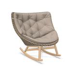 DEDON MBRACE Schaukelstuhl Teak Gestell - Geflecht Chestnut