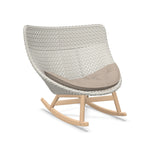 DEDON MBRACE Schaukelstuhl Teak Gestell - Geflecht Sea Salt