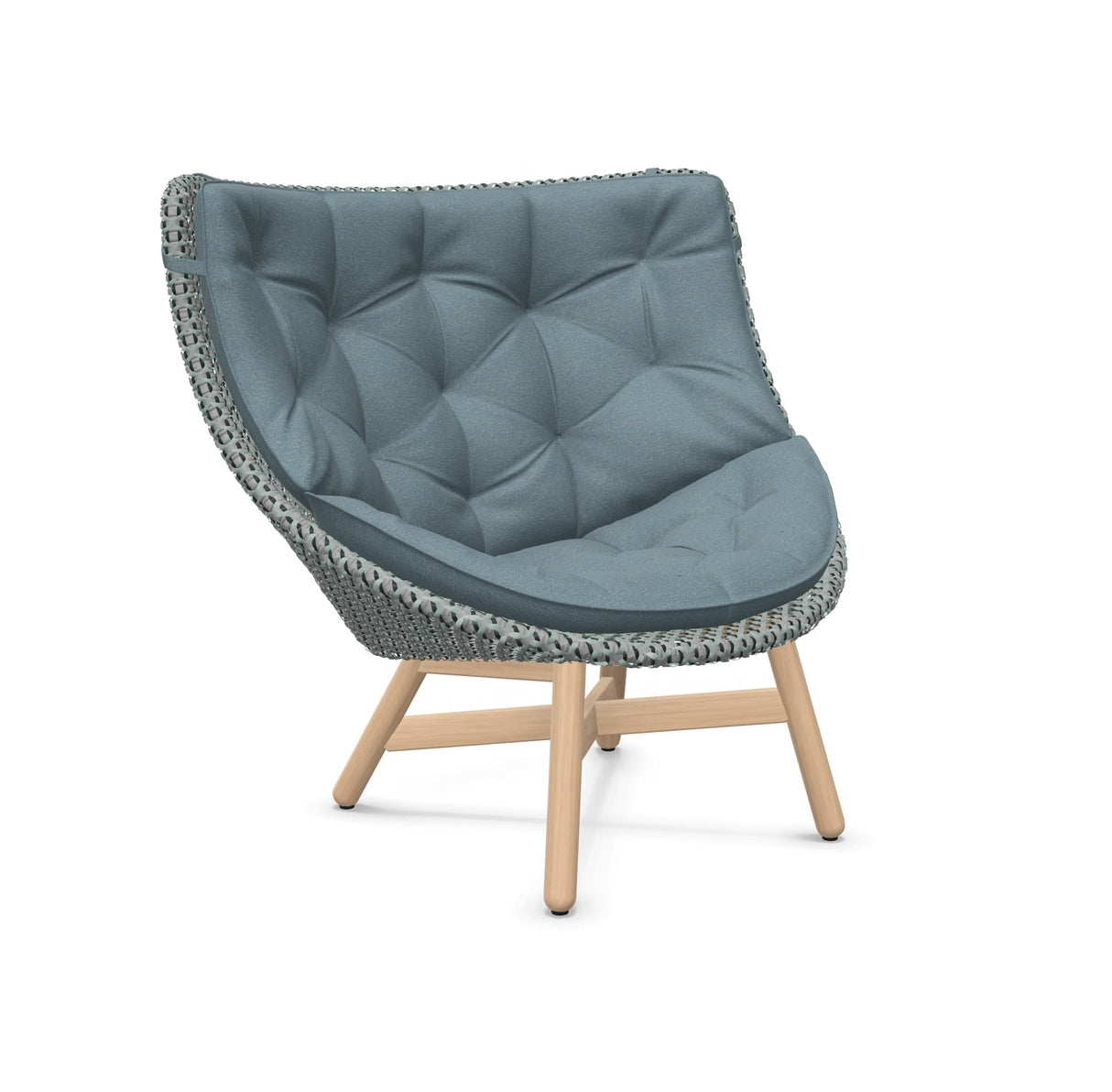DEDON MBRACE Hochlehner Teak Gestell - Geflecht Baltic