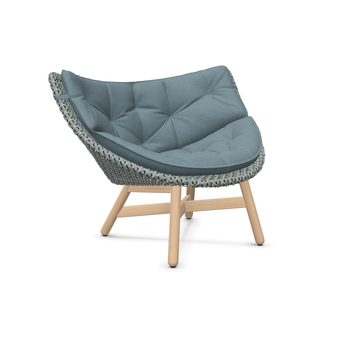 DEDON MBRACE Lounge Sessel Teak Gestell - Geflecht Baltic