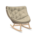 DEDON MBRACE Schaukelstuhl Teak Gestell - Geflecht Chestnut