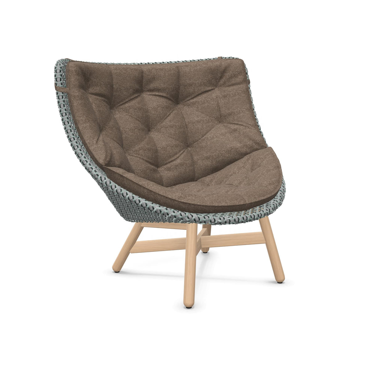 DEDON MBRACE Hochlehner Teak Gestell - Geflecht Baltic